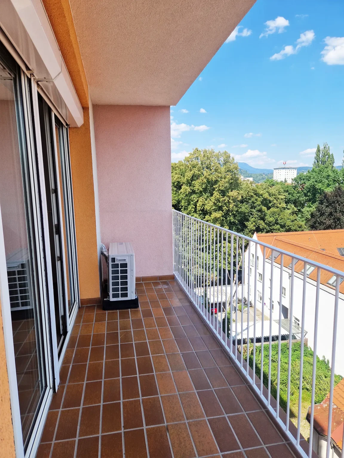 Balkon Wohnung in der Strauchergasse Graz