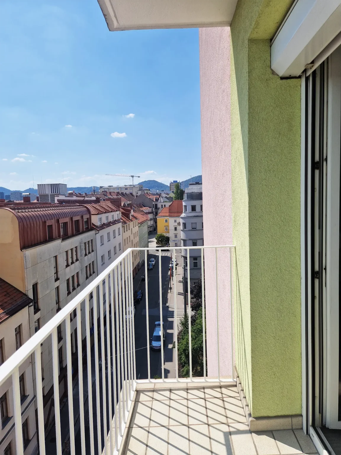 Balkon 1 Wohnung in der Strauchergasse Graz